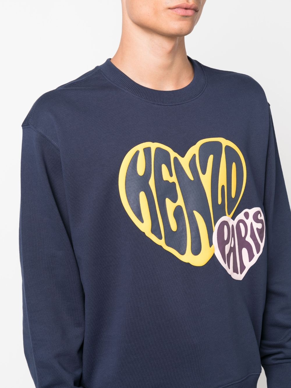logo-print cotton sweatshirt - 5
