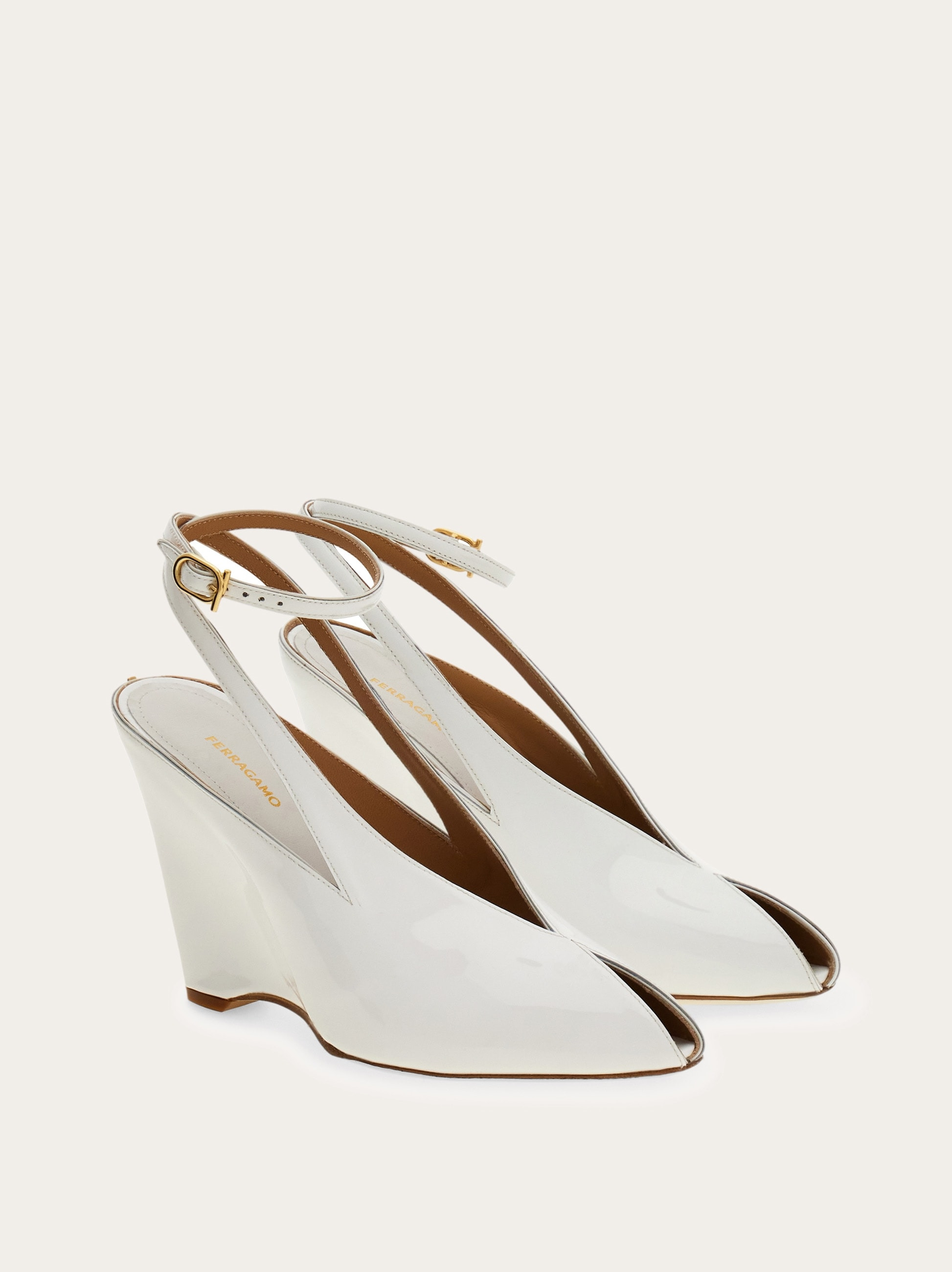 Peep toe wedge sandal - 2