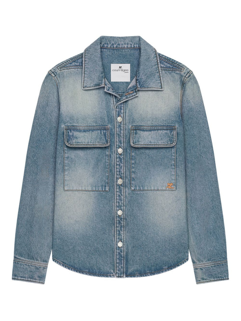 pocket denim shirt 1
