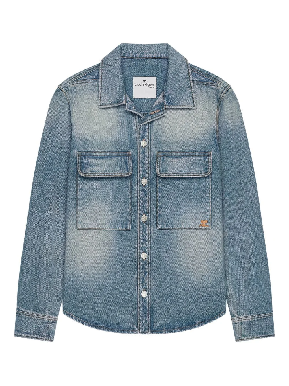 pocket denim shirt - 1