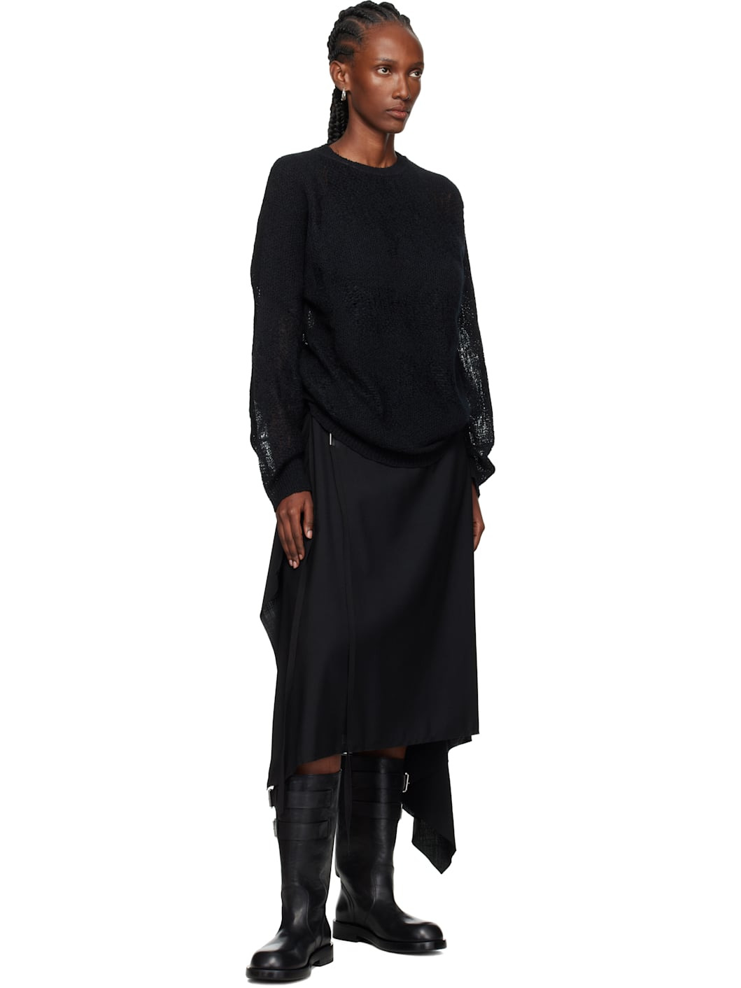 Black Lalla Oversize Sweater - 4