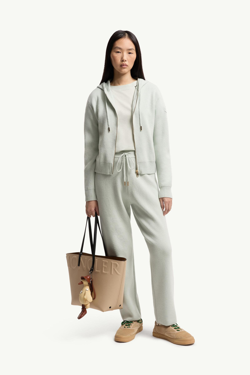 Moncler Wool & Cashmere Blend Cropped Jogging Pants outlook