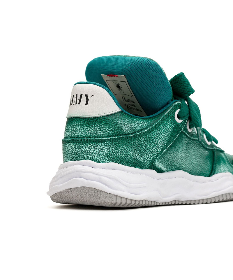 "WAYNE PUFFER" OG Sole Brushed Shrink Leather Low-top Sneaker 33