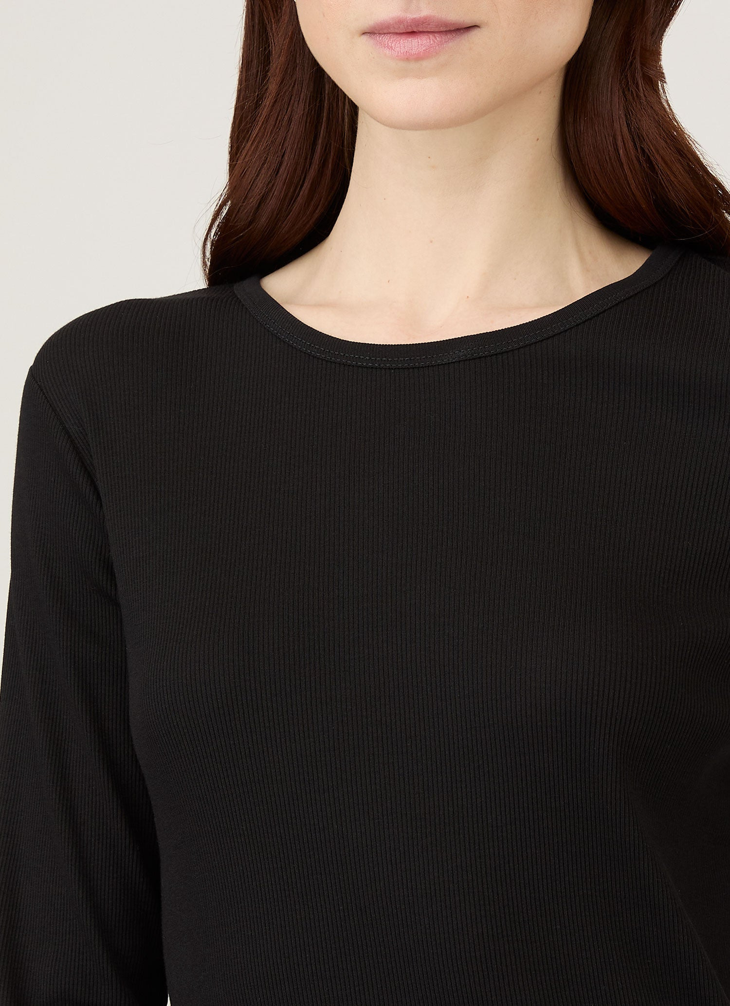 Ribbed Long Sleeve T‑shirt - 4