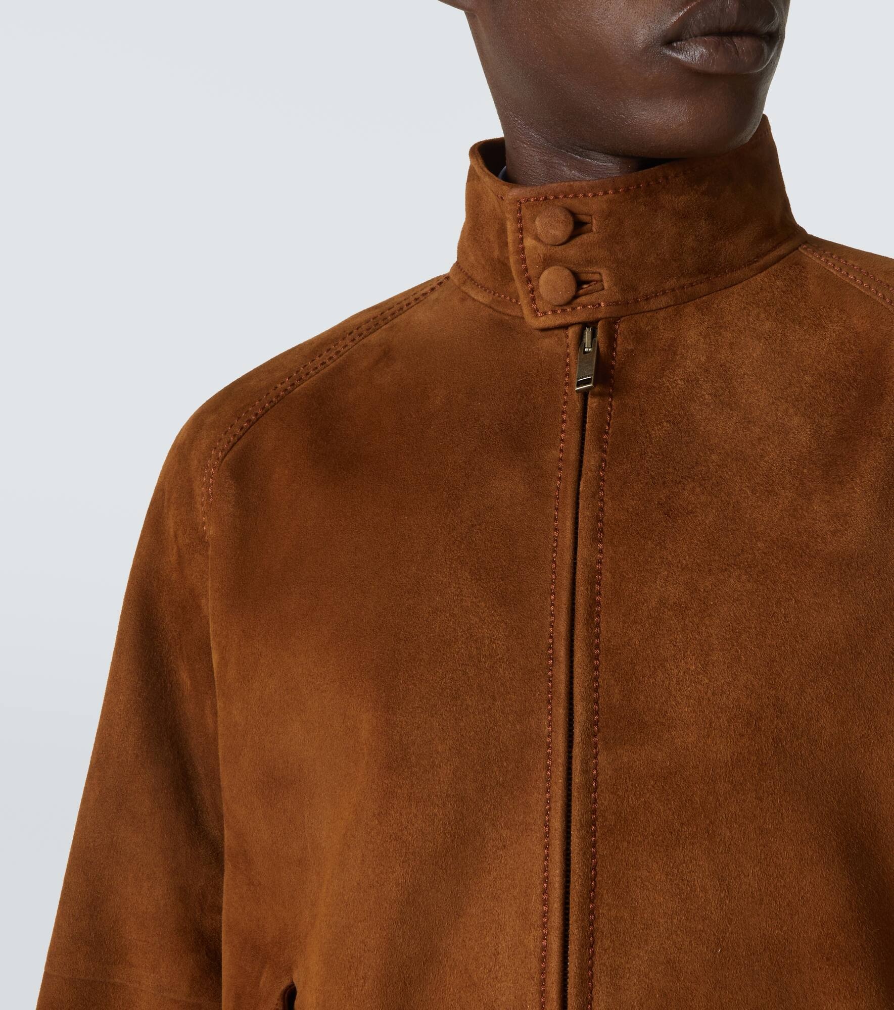 Suede bomber jacket - 6