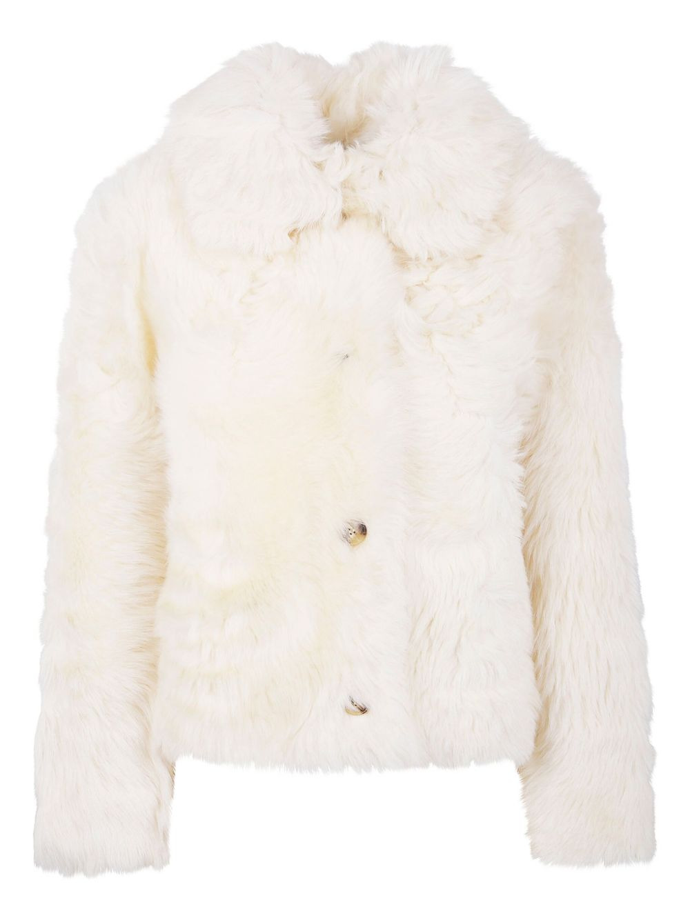 long-sleeved lamb-fur jacket - 1