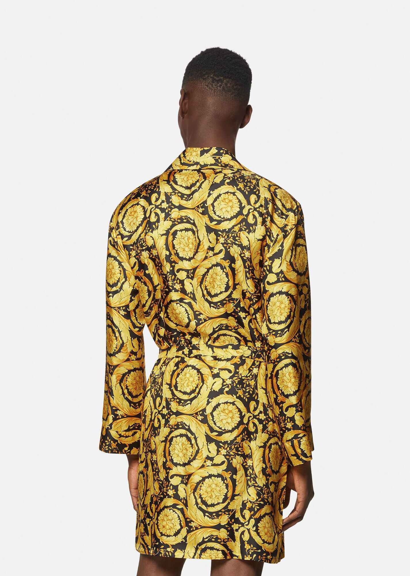 Barocco Print Silk Dressing Gown - 3