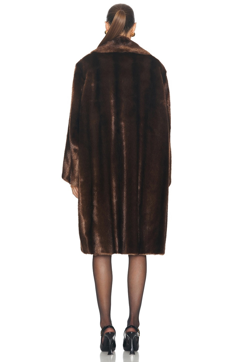 SAINT LAURENT Faux Fur Coat outlook