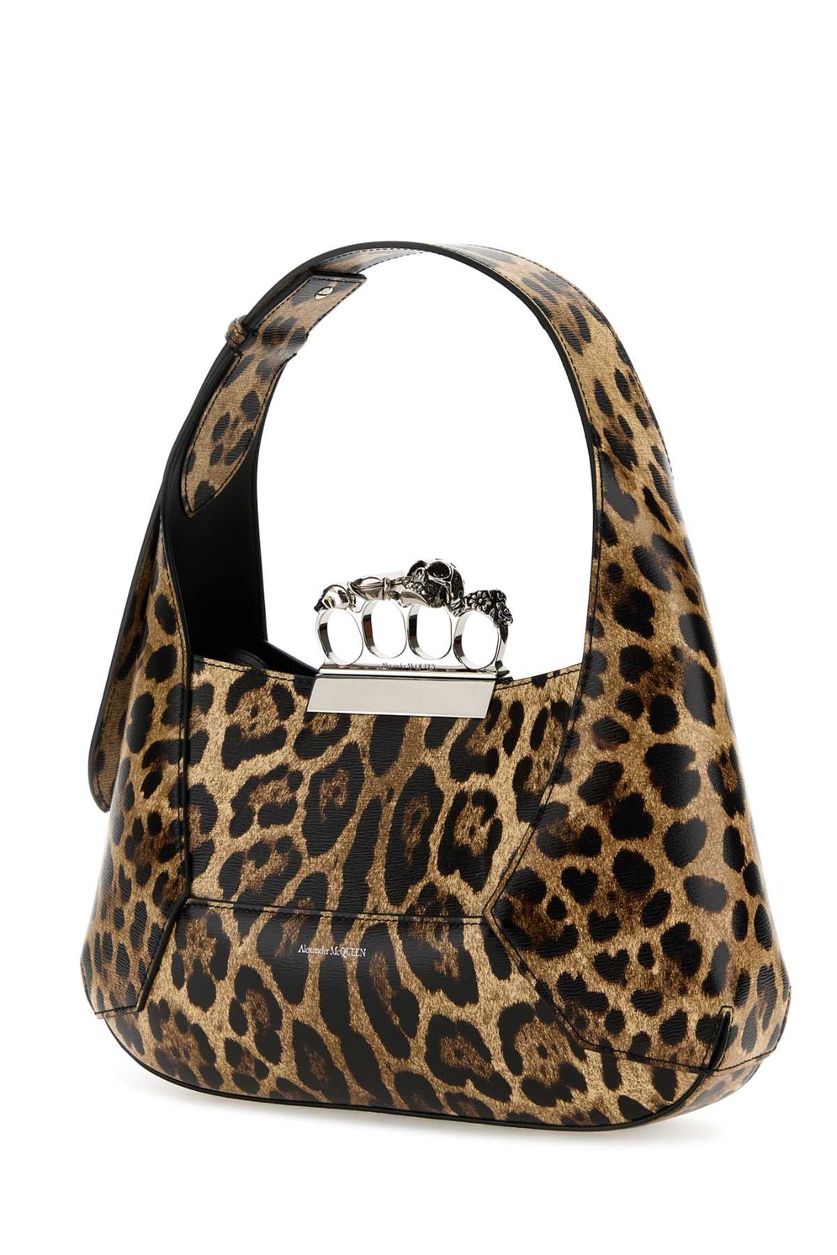 Alexander Mcqueen Women Printed Leather The Jewelled Hobo Shoulder Bag - 2