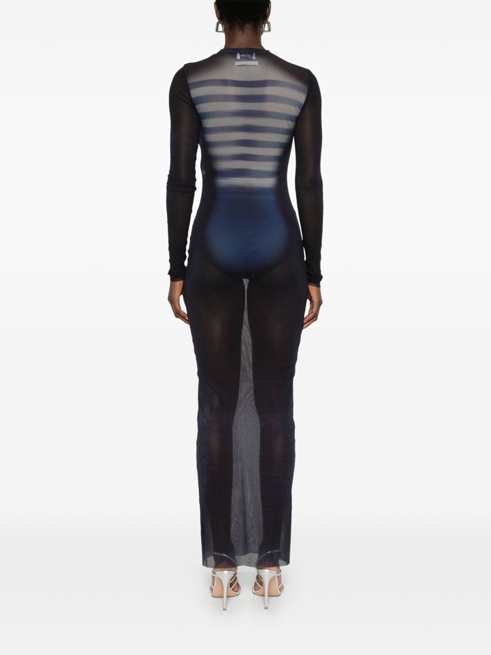 mesh maxi dress - 4