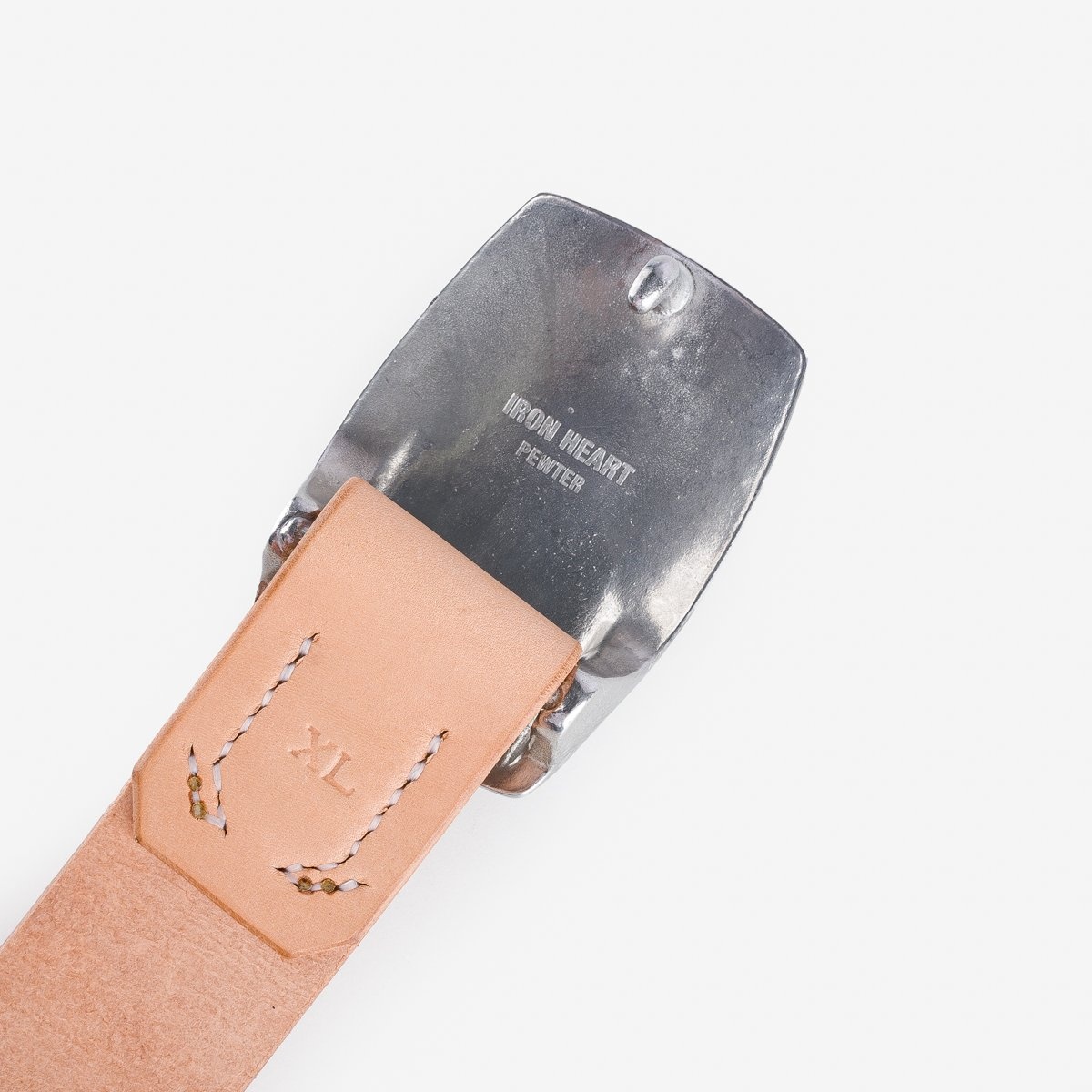 Iron Heart IHB-09-NATP Heavy Plate Pewter Buckle Tochigi