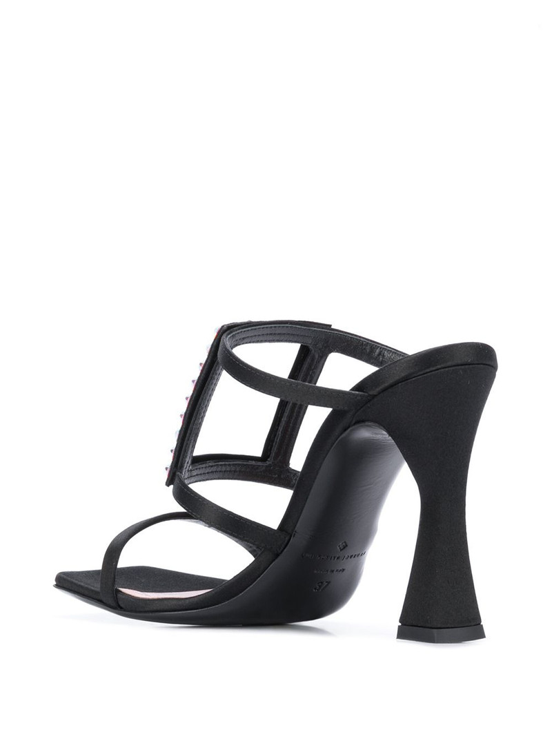 Hoya studded satin mules 3