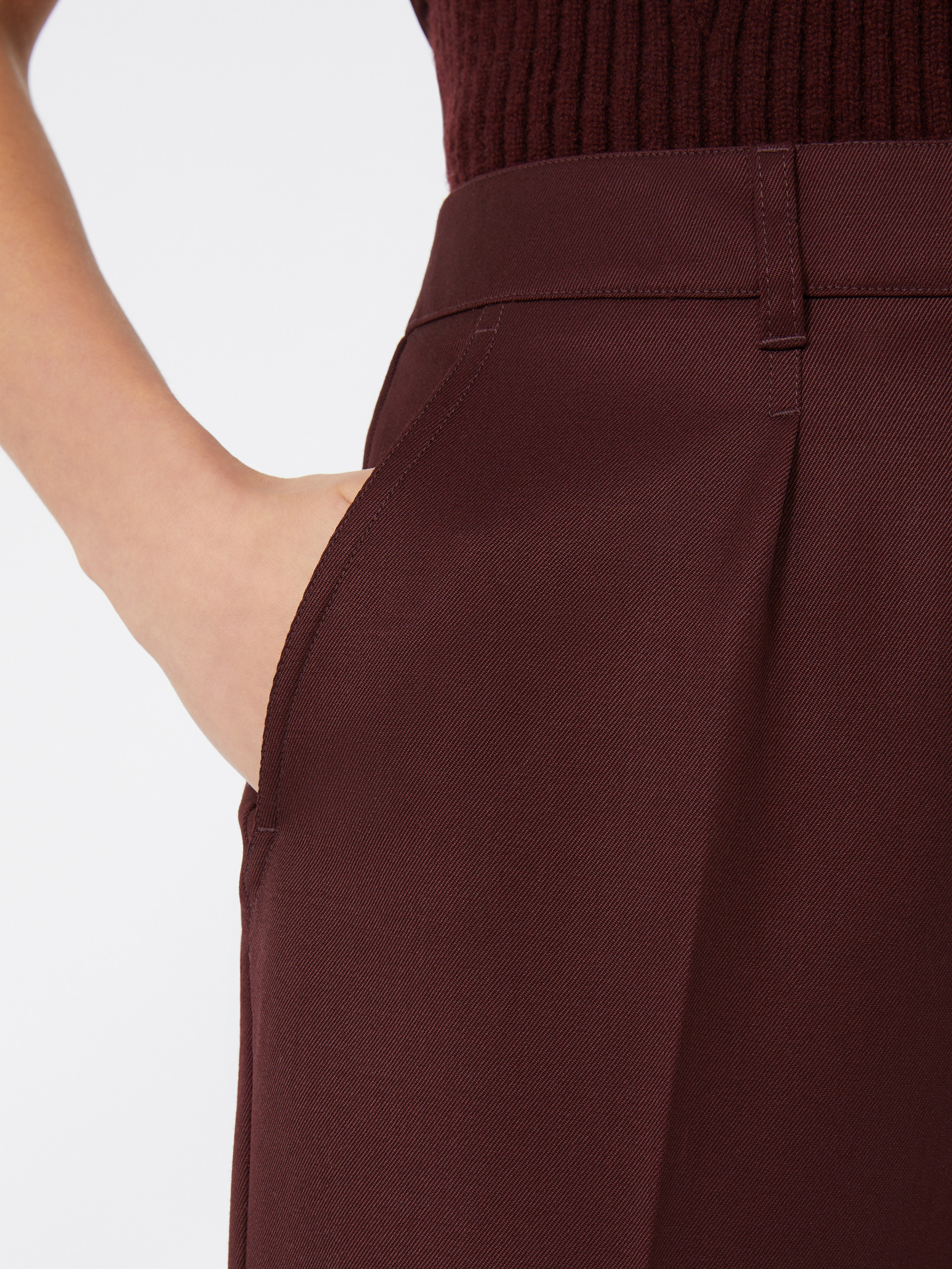 CANNES Gabardine wool trousers - 5