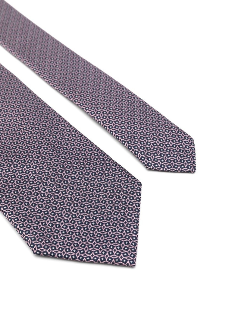 ZEGNA patterned-jacquard tie outlook