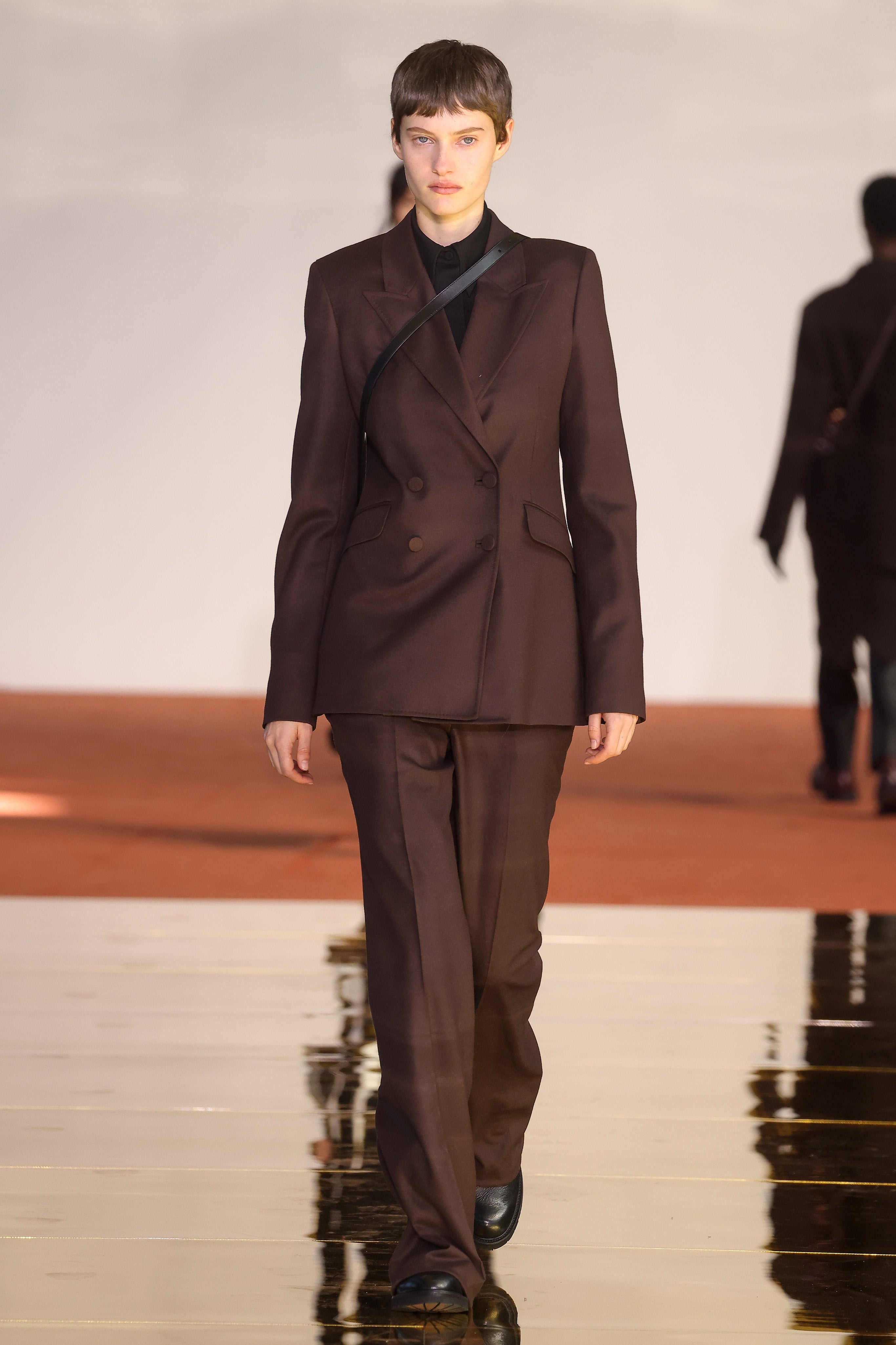 Talbot Shirt in Black Wool - 2