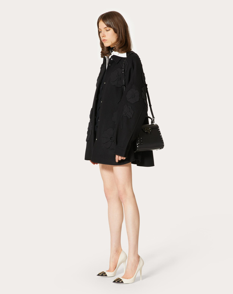 Valentino EMBROIDERED COMPACT DRAP OVERSHIRT outlook
