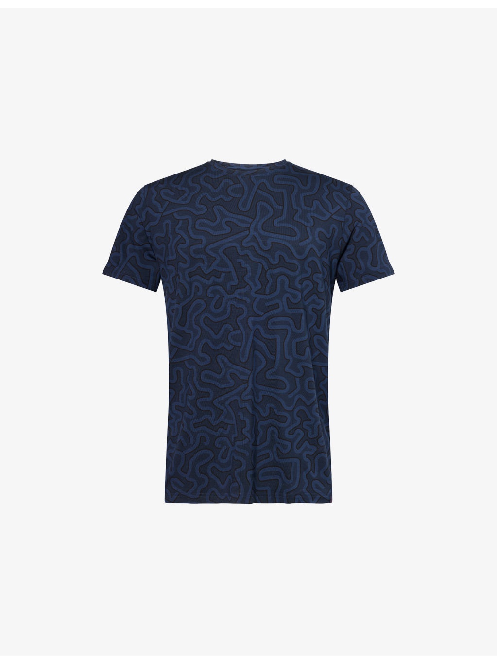 London Graphic-Pattern Stretch-Jersey T-shirt - 1