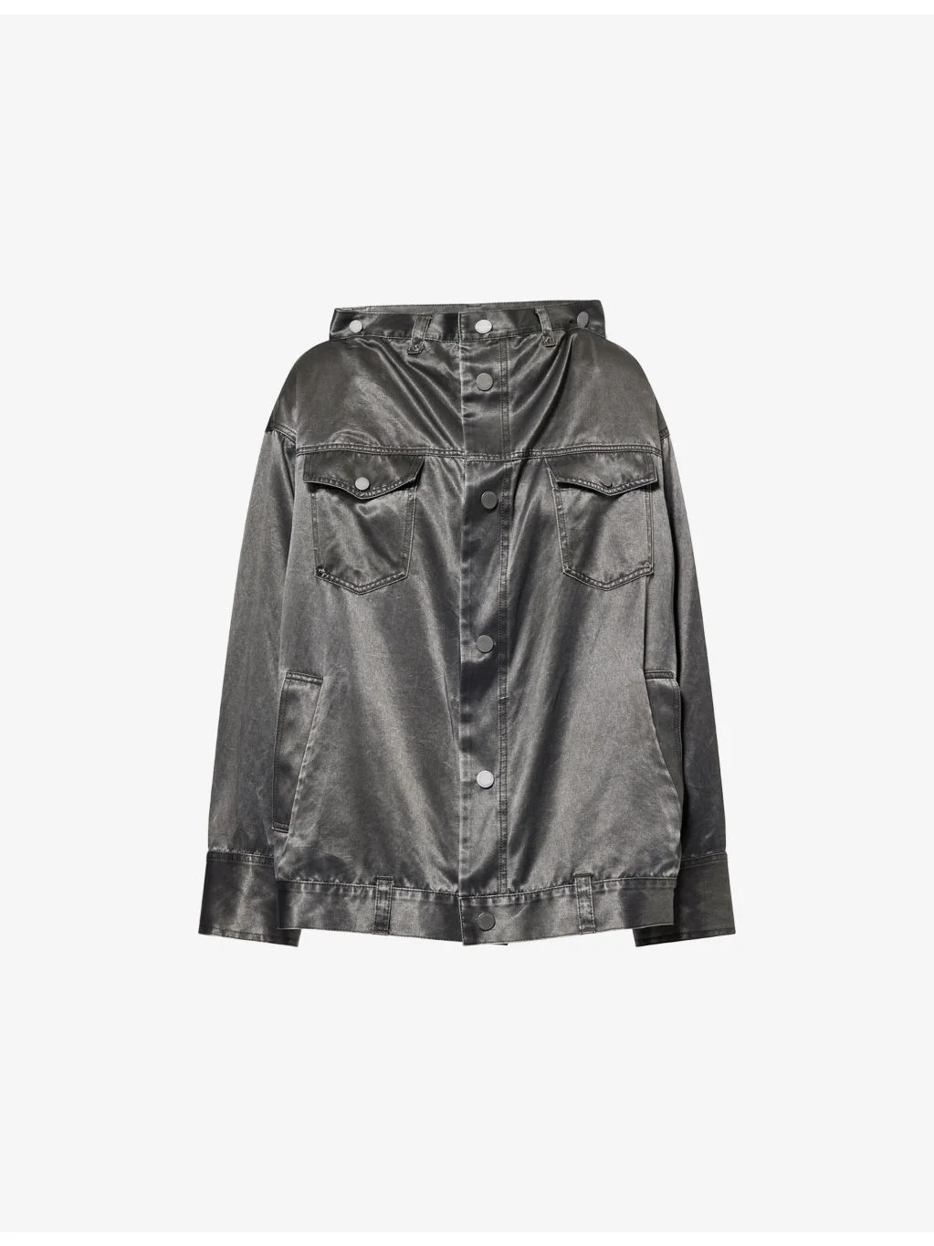 Pseudo Jeans Relaxed-Fit Woven Jacket - 1