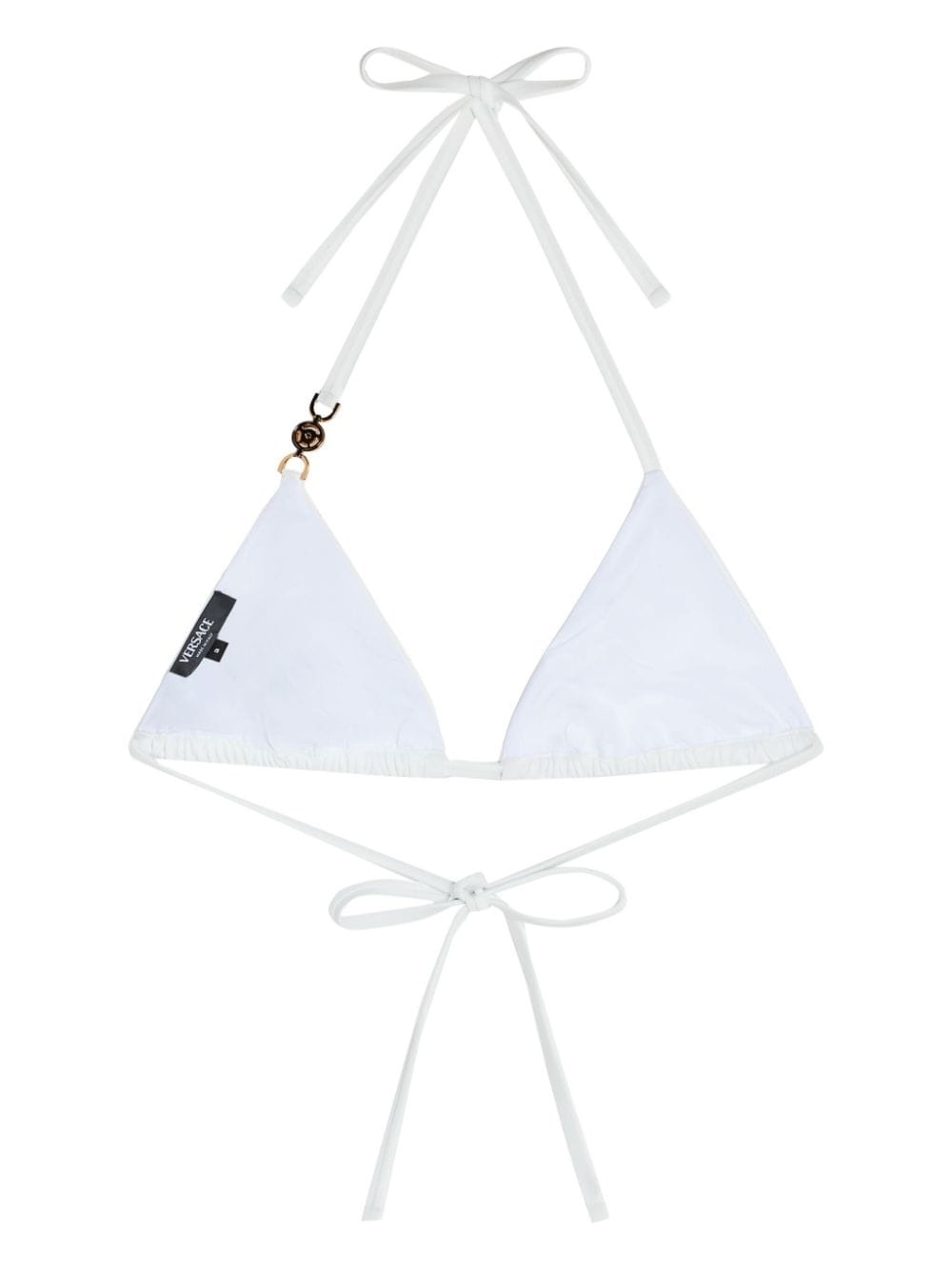 Medusa-plaque chain-detail bikini top - 2
