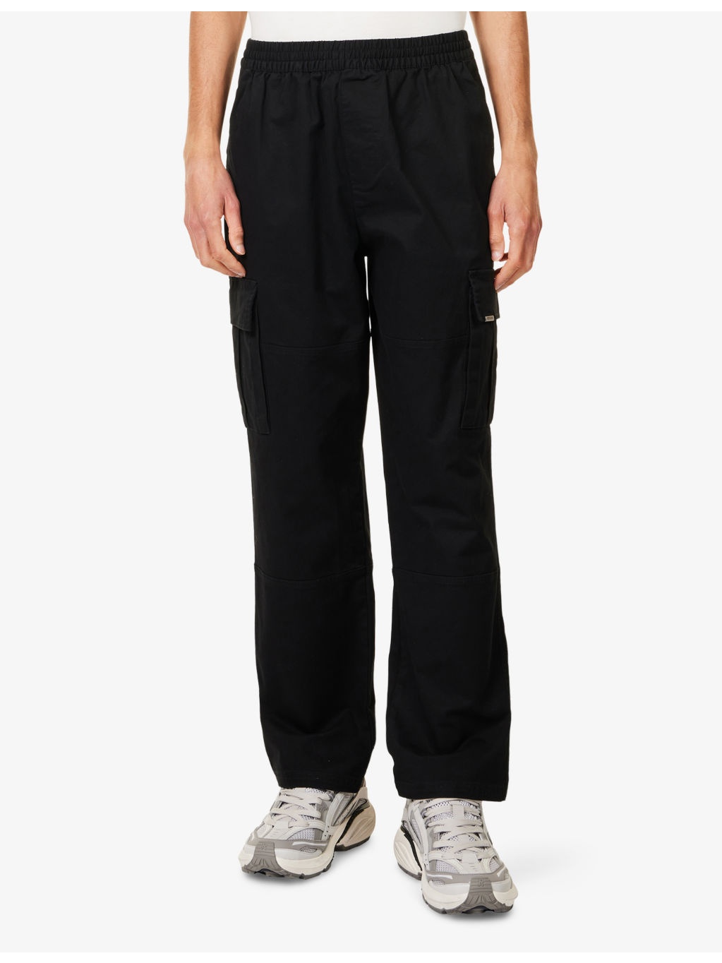 Standard Cargo Drawstring Stretch-Cotton Trousers - 3