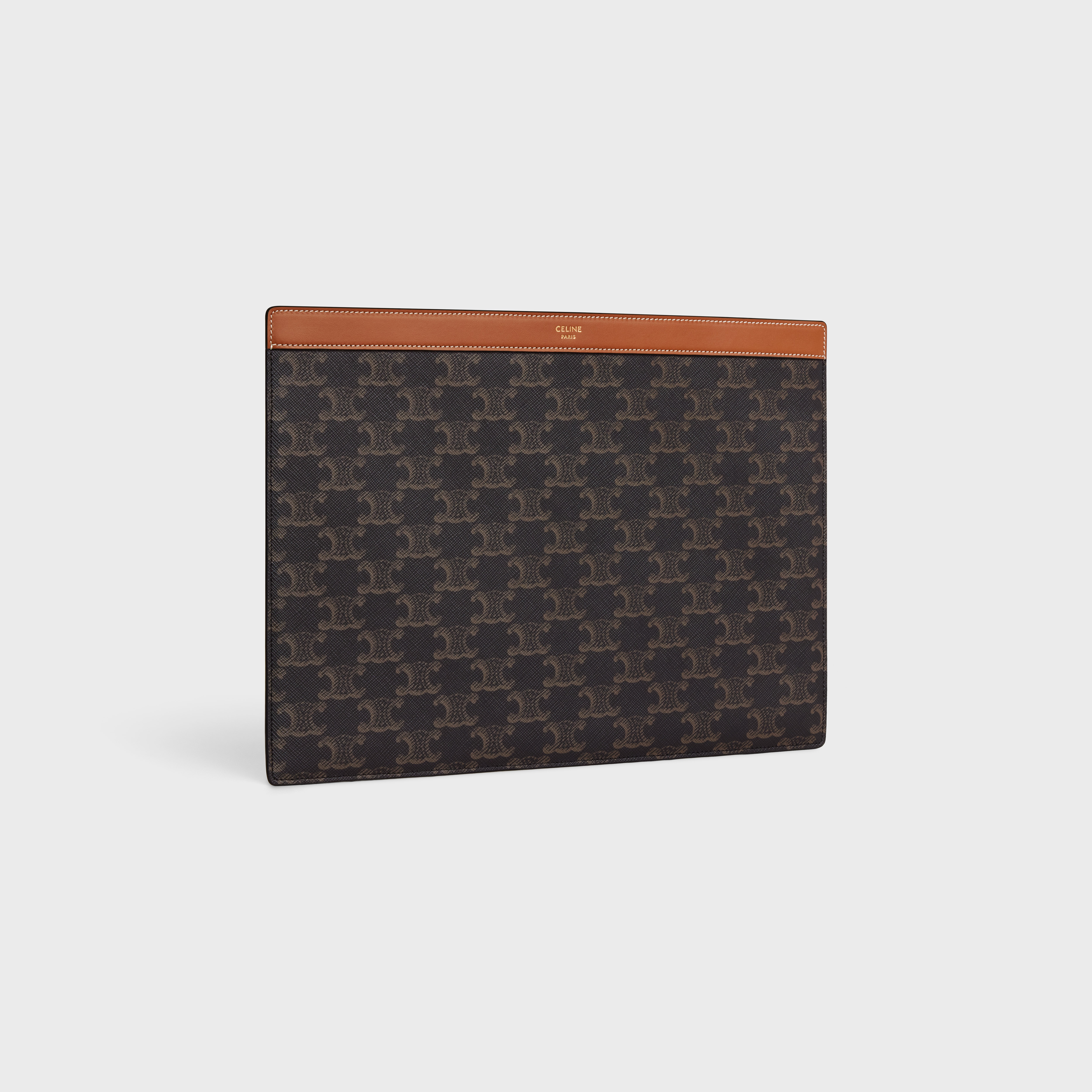 ipad pro sleeve in Triomphe Canvas and Calfskin - 2
