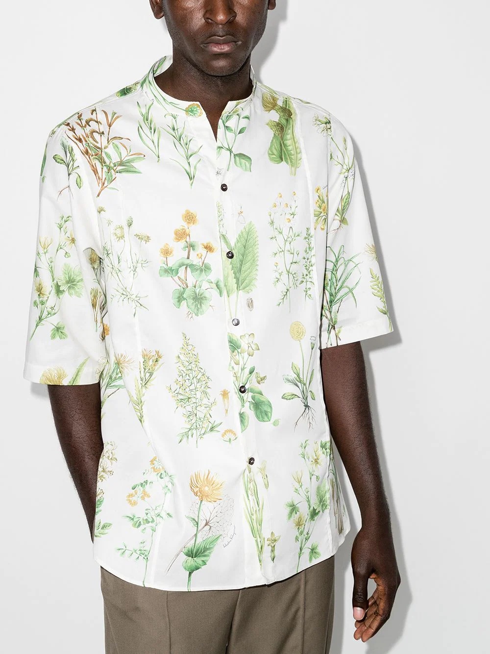 floral-print short-sleeve shirt - 2