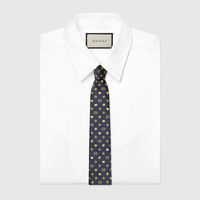 GUCCI Symbols motif silk tie outlook