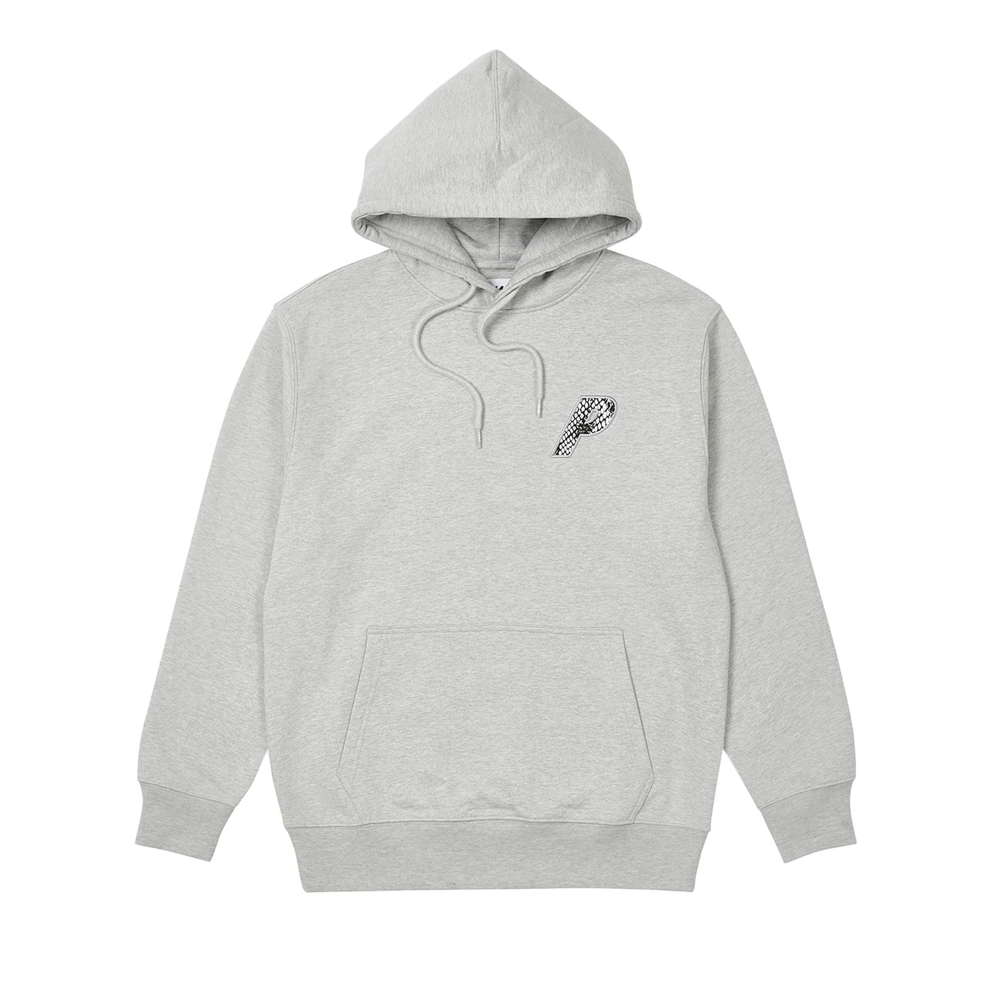 Palace P-3 Snake Appliqué Hood 'Grey Marl' - 1