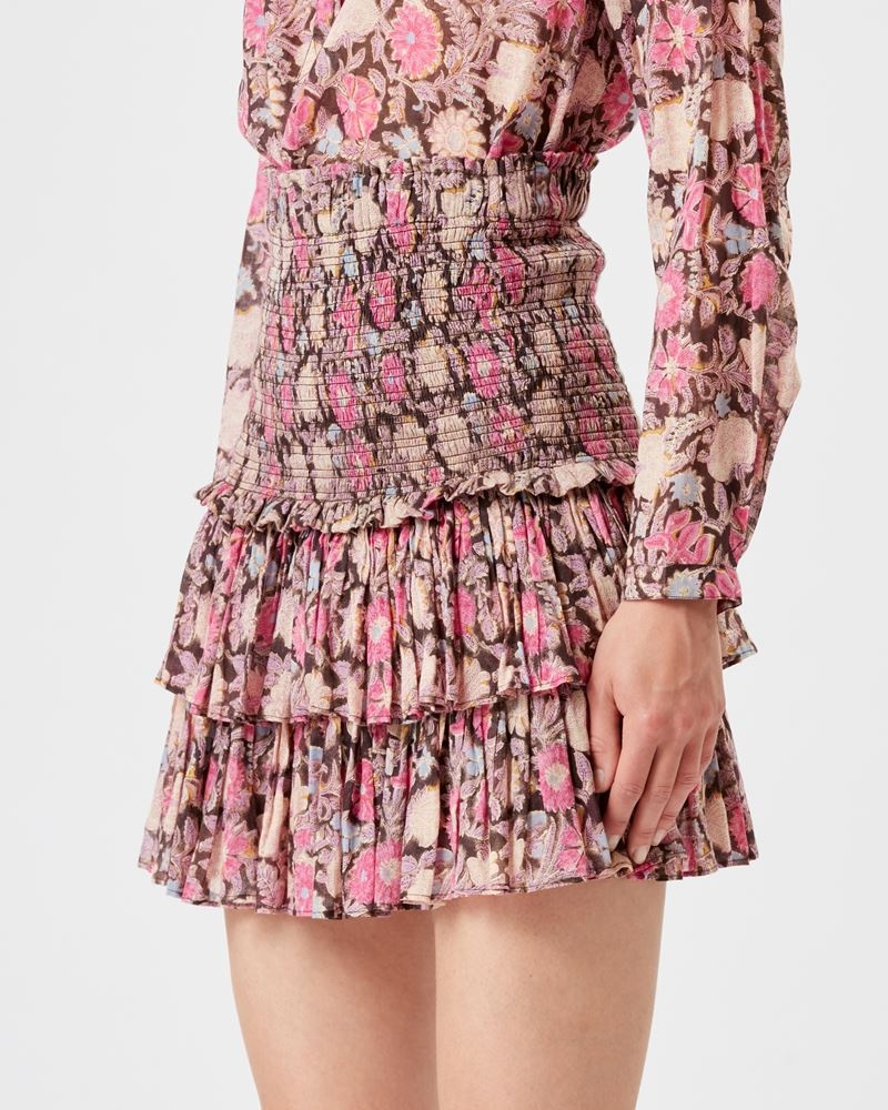 NAOMI PRINTED SHORT SKIRT - 3