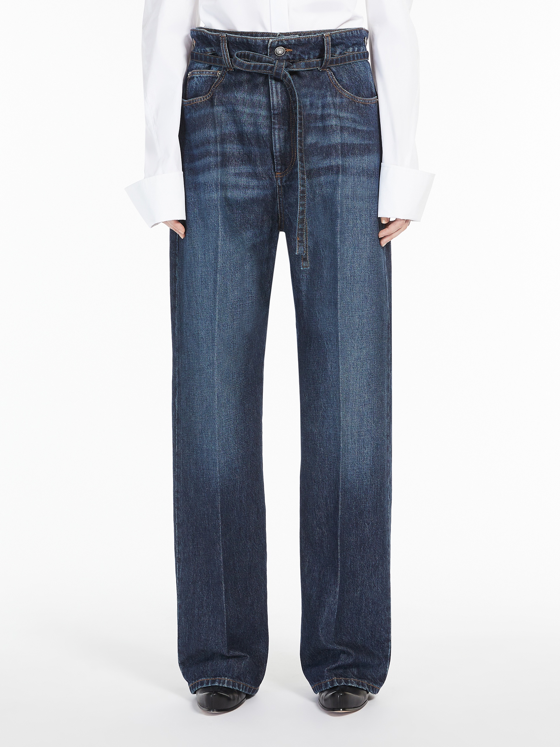 RAGNO Wide-fit belted jeans - 3