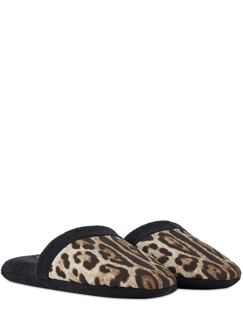 LEOPARDO COTTON TERRY SLIPPERS - 2