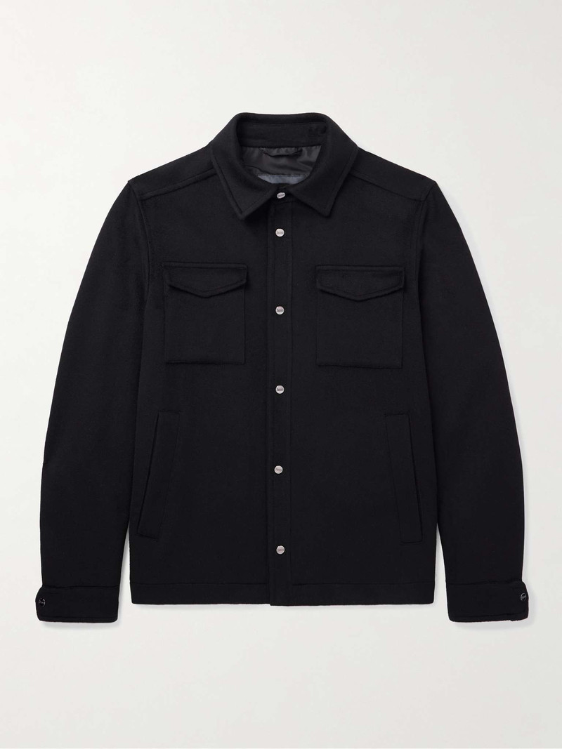Wool and Cashmere-Blend Shirt Jacket - 1