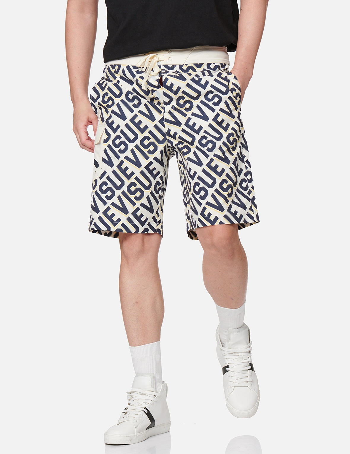 ALLOVER LOGO PRINT BOARD SHORTS - 8
