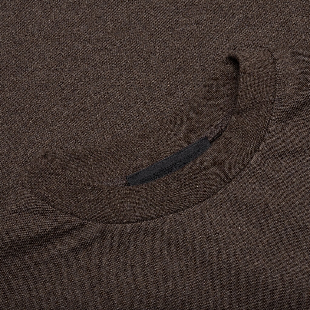 ESSENTIALS HEAVY S/S TEE - HEATHER WOOD - 3