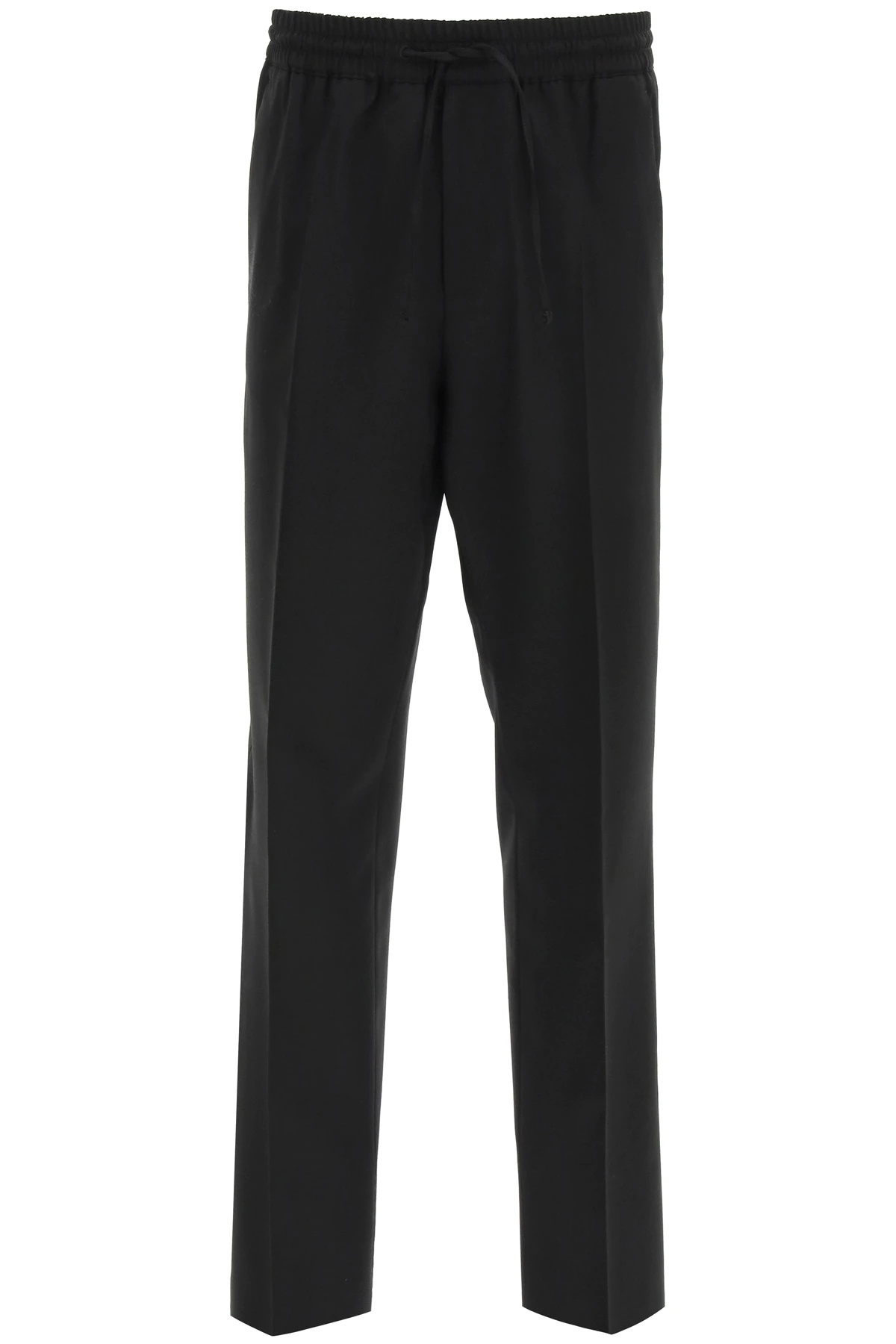 INFORMAL WOOL TROUSERS WITH EMBROIDERY - 1