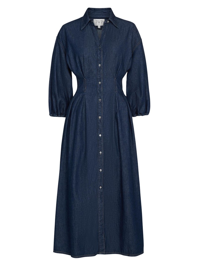 Women's Mason Denim Maxi Shirtdress - Indigo Resin 1
