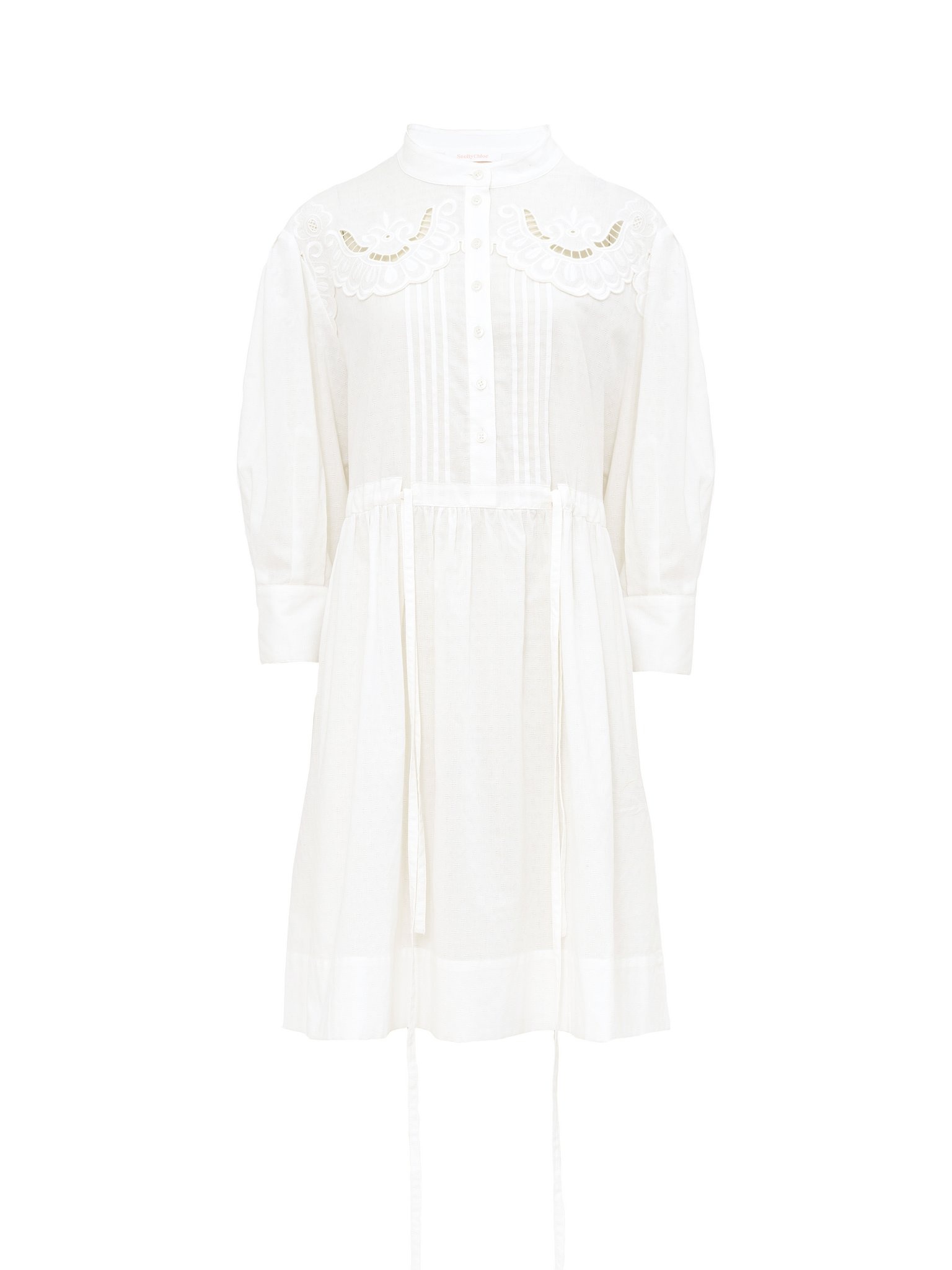 EMBROIDERED SHIRT DRESS - 1