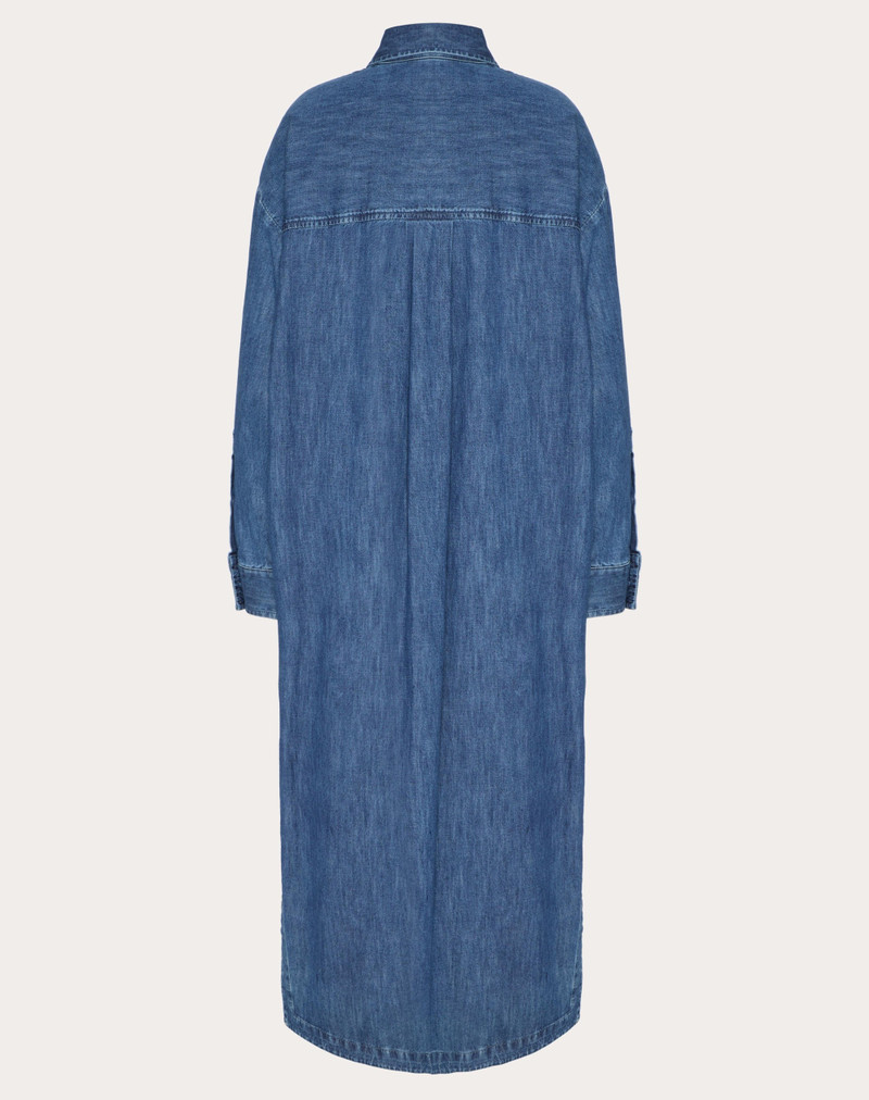 Valentino VGOLD DENIM CHAMBRAY LONG KAFTAN outlook