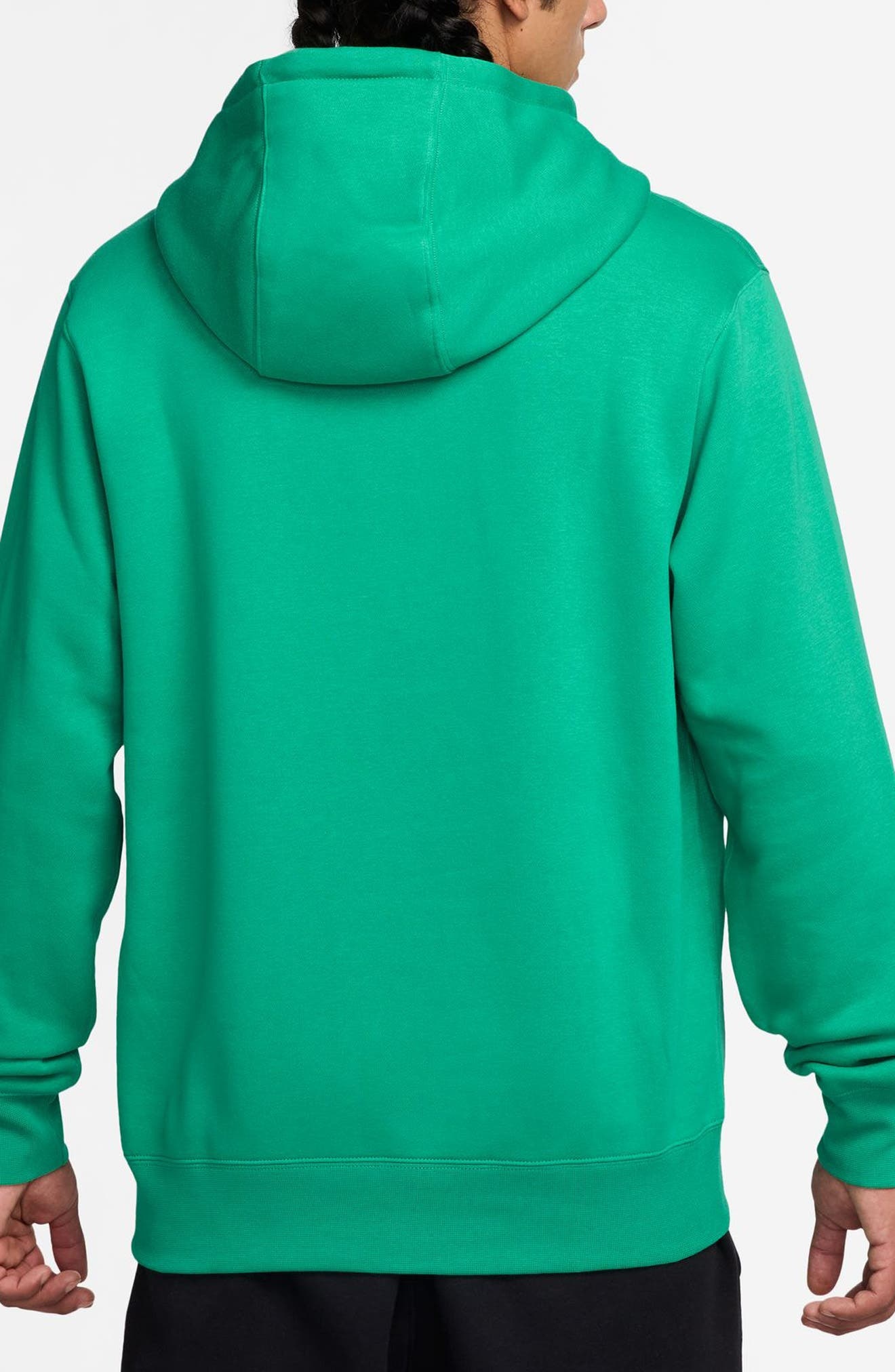 Nike Club Fleece Pullover Hoodie in Stadium Green/White at Nordstrom - 2