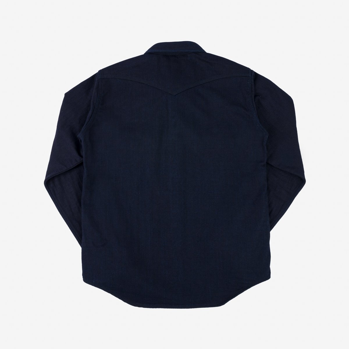 IHSH-368-IND 14oz Double Cloth Western Shirt - Indigo - 6