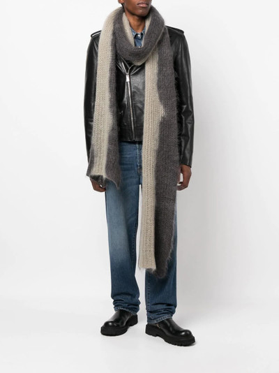 Diesel tie-dye open-knit scarf outlook