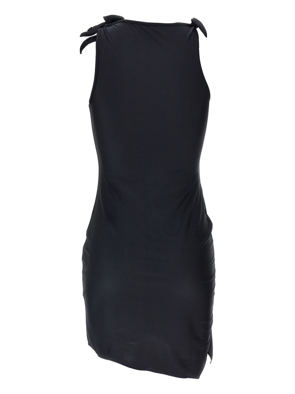 Asymmetric Flower mini dress - 2
