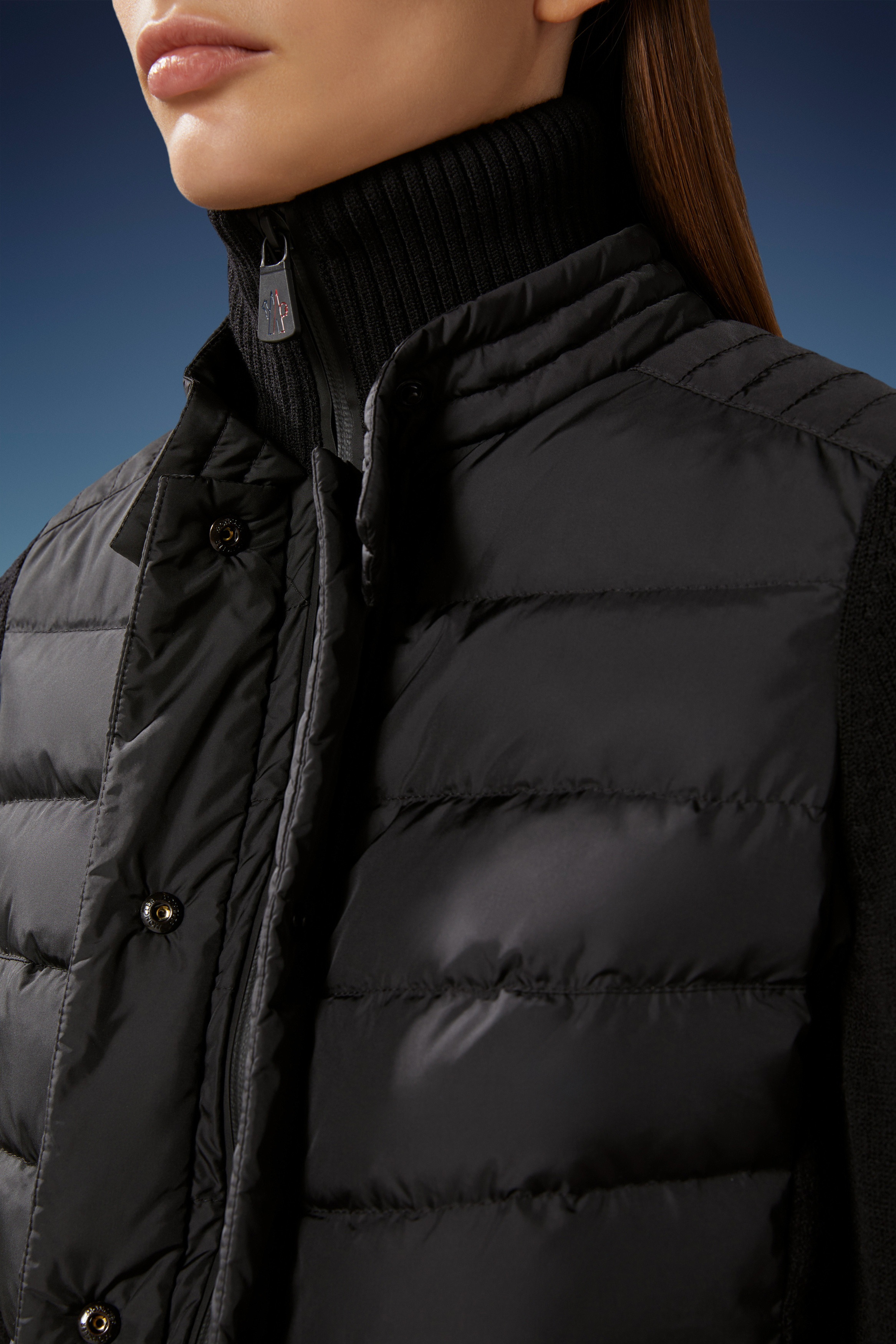 Moncler Grenoble Padded Wool Cardigan | REVERSIBLE