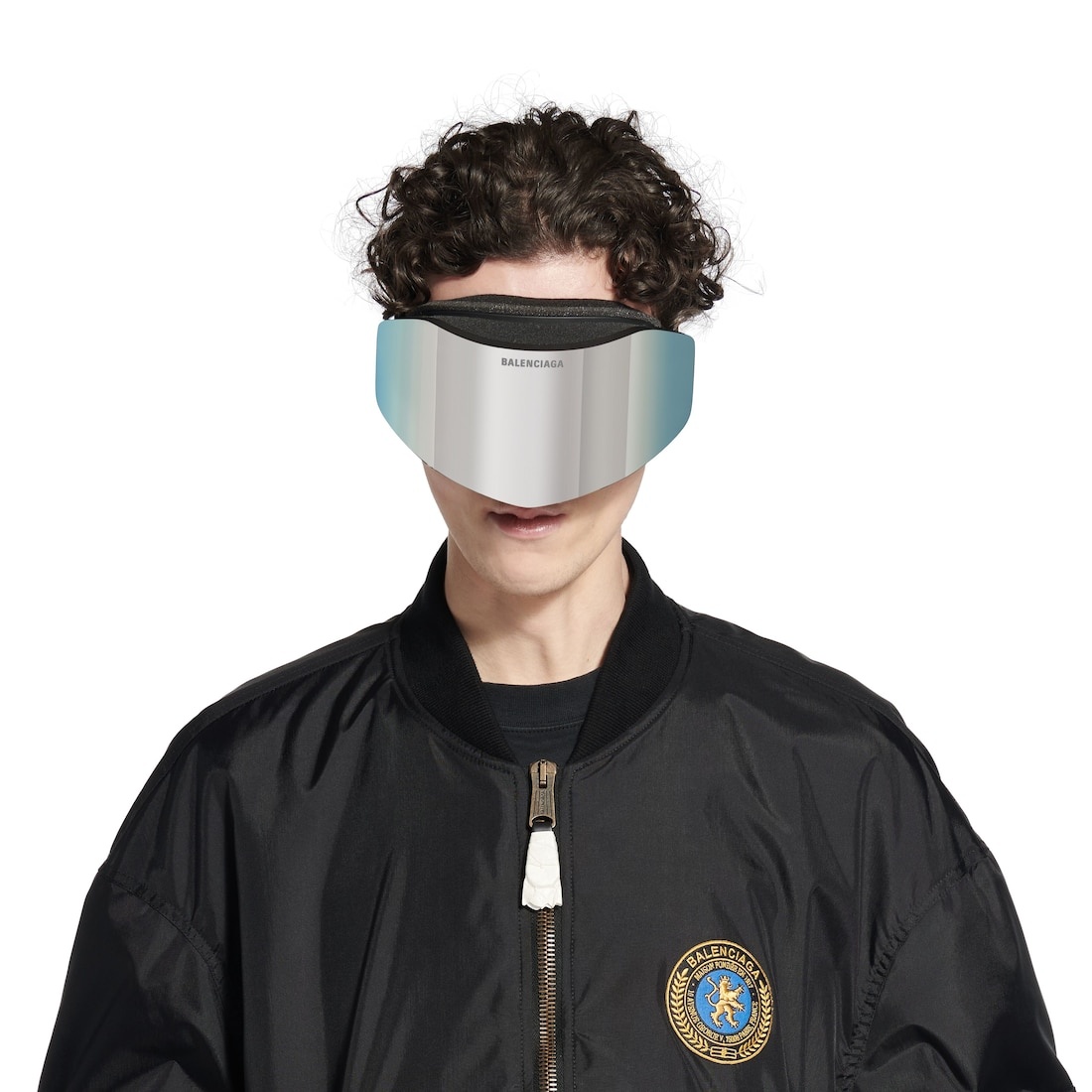 Ski Mask Goggles in Mirror Silver - 6