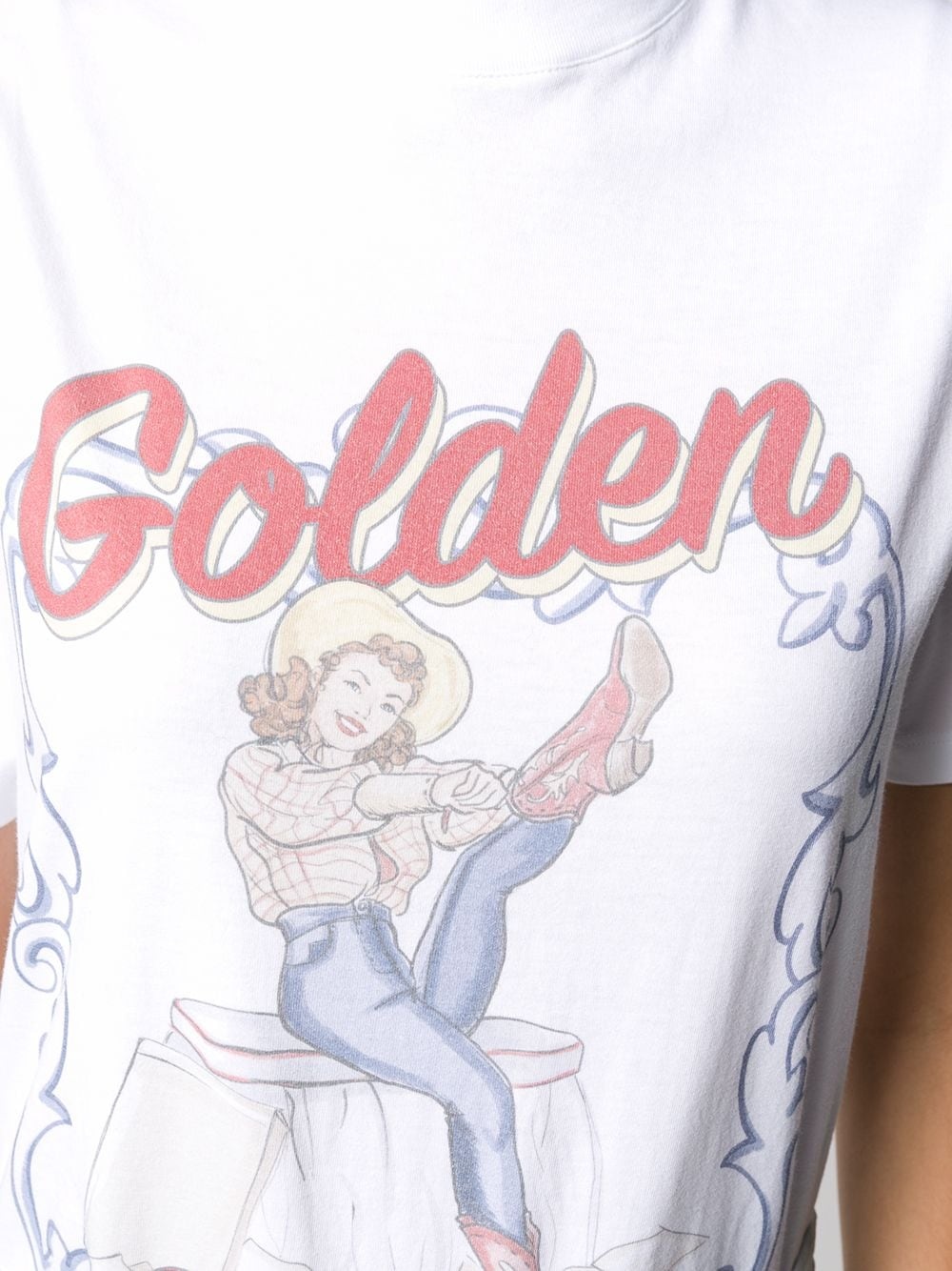 cowgirl print T-shirt - 5