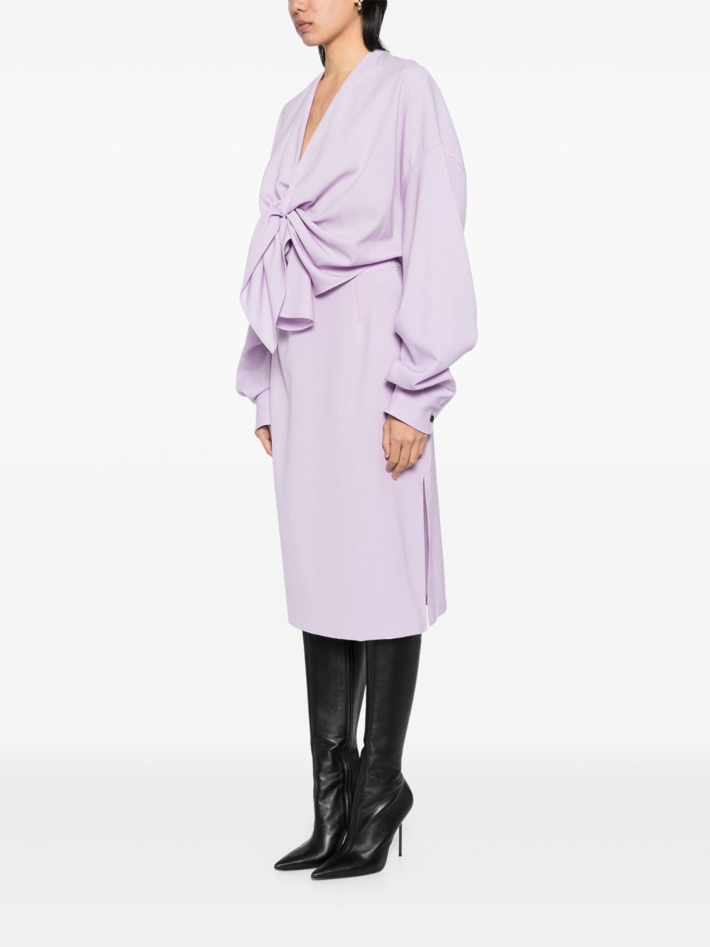 V-neck dress - 3
