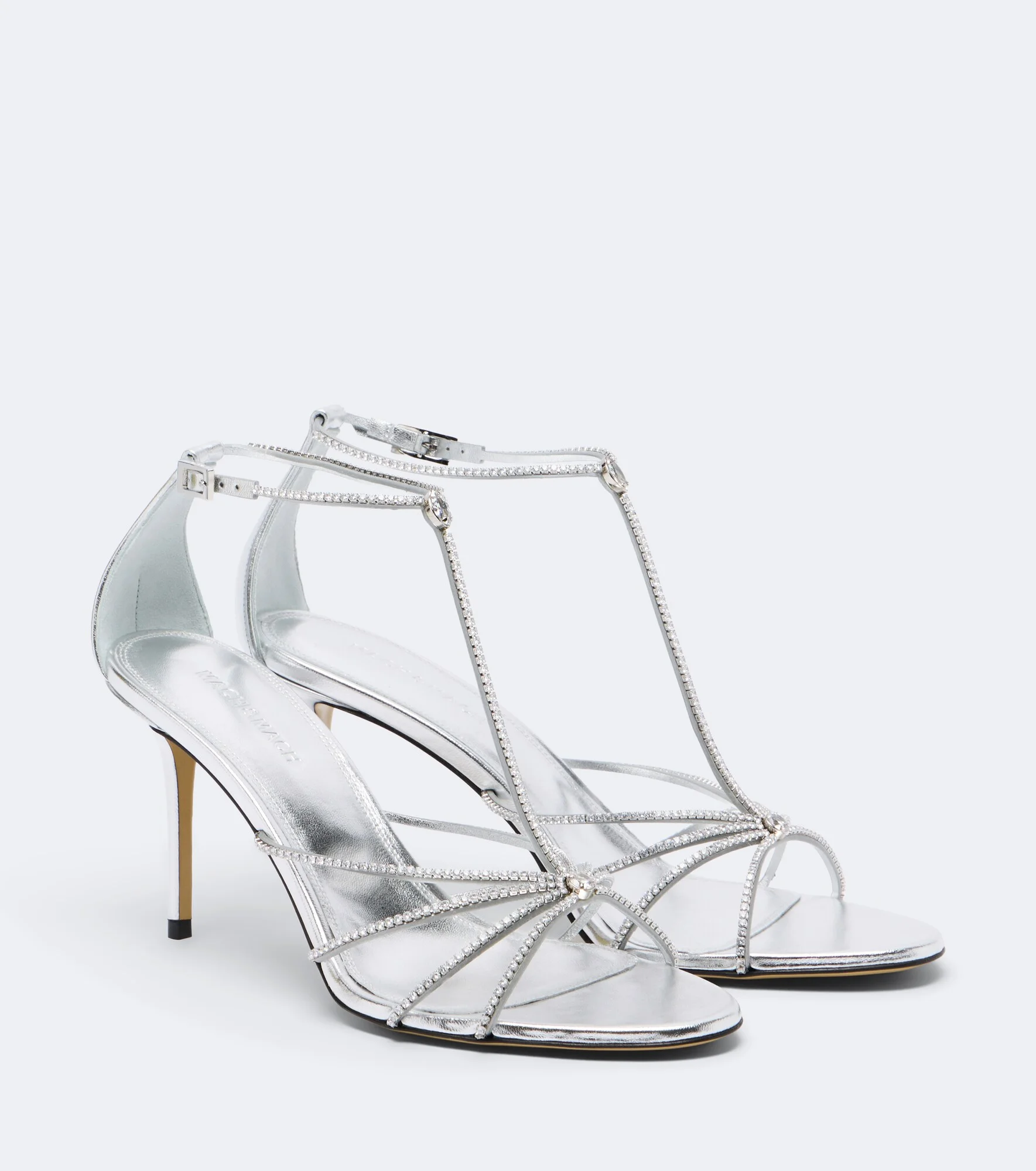 Daisy embellished leather sandals - 1
