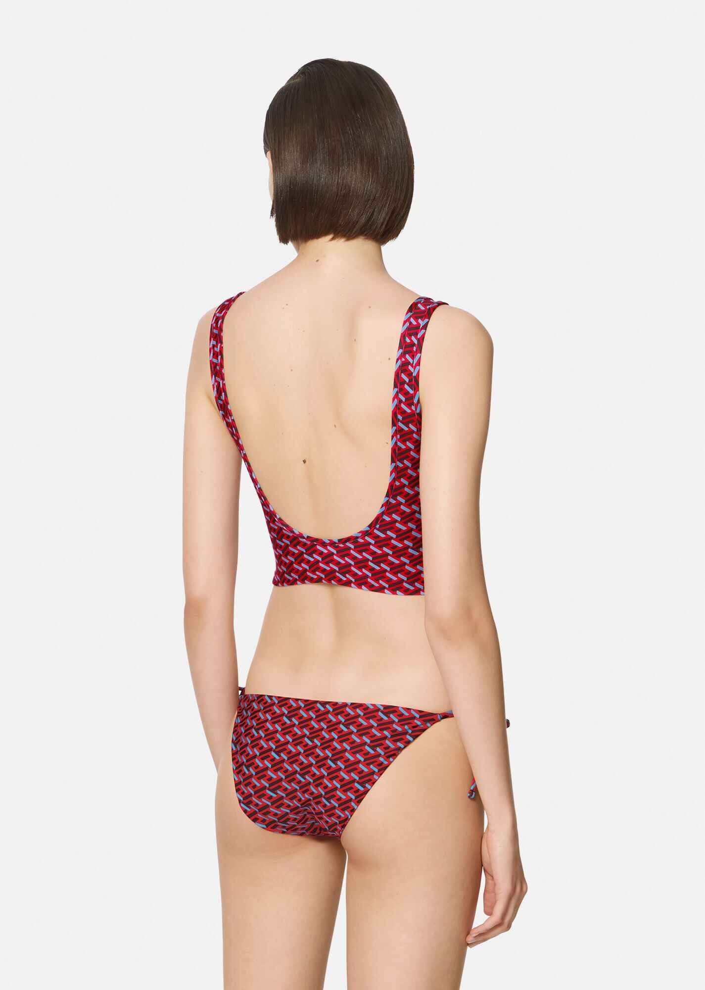 Greca Signature Print Bikini Top - 3