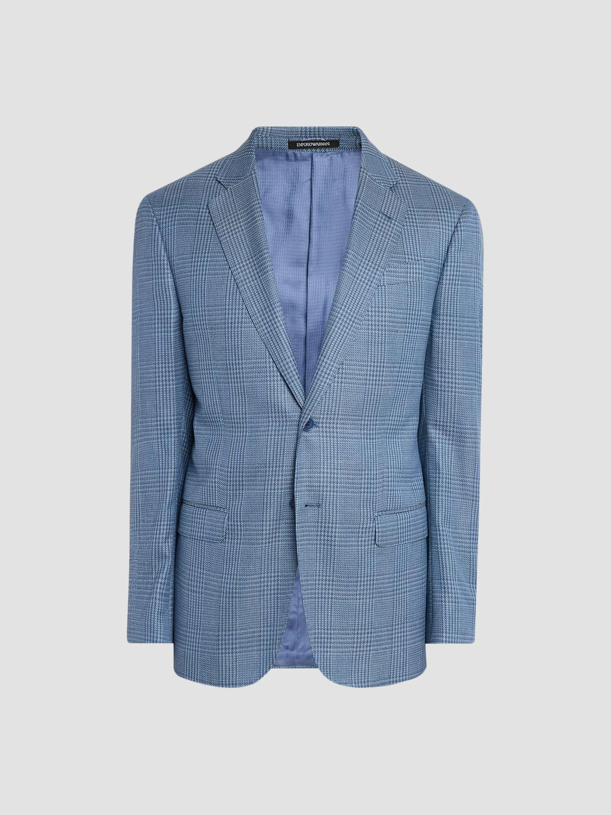 Men's Tonal Glen Plaid Sport Jacket - Light Blue Fancy - 1