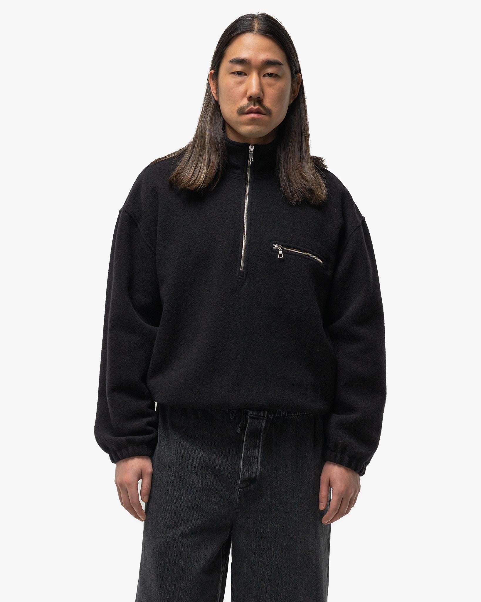 RIER Polar Fleece Black | REVERSIBLE